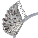 Opaska dla aniołka SREBRNA AUREOLA z puszku anioł - obrazek 2