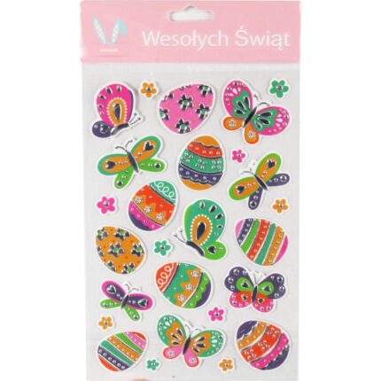 Kolorowe Naklejki Samoprzylepne na Okno - Motylki, Komplet 26 Sztuk