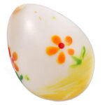 Zestaw 12 Plastikowych Jajek Wielkanocnych do Zawieszenia - Żółte, 4 cm - obrazek 2