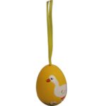 Jajka plastikowe zawieszki zestaw 6 sztuk 6cm pomarańczowo żółte - obrazek 3