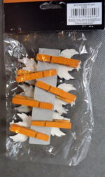 Czarne Klamerki w Kształcie Kruków - Komplet 6 Sztuk - obrazek 2