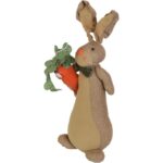 Wielkanocny Zajączek z Marchewką - Stabilny Pluszak Dekoracyjny - obrazek 2