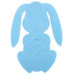 Etui na sztućce z filcu 2 szt- Zajączek Wielkanocny niebieski - obrazek 3