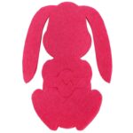 Etui na sztućce z filcu 2 szt- Zajączek Wielkanocny różowy - obrazek 3