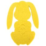 Etui na sztućce z filcu 2 szt- Zajączek Wielkanocny żółty - obrazek 3