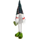 SKRZAT Świąteczny Krasnal GNOM Ozdoba Świąteczna skandynawska Prezent 40 cm ZIELONY DZ - obrazek 2