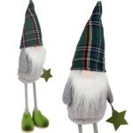 SKRZAT Świąteczny Krasnal GNOM Ozdoba Świąteczna skandynawska Prezent 40 cm ZIELONY CH