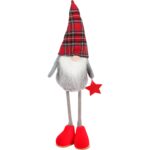SKRZAT Świąteczny Krasnal GNOM Ozdoba Świąteczna skandynawska Prezent 40 cm CZERWONY CH - obrazek 2