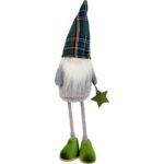 SKRZAT Świąteczny Krasnal GNOM Ozdoba Świąteczna skandynawska Prezent 40 cm ZIELONY CH - obrazek 2