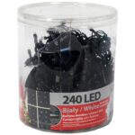 Kurtyna 240 lampek LED z  efektem flash i dodatkowym gniazdem biała - obrazek 2