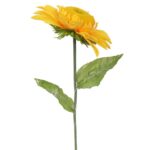 Sztuczny Kwiat Słonecznik - żółty, długość 75 cm - obrazek 3