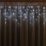 Białe Świetlne Sznurówki Sople LED 100 Lampek do Użycia na Zewnątrz [K100 LED WHITE]