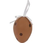 Jajka plastikowe zawieszki zestaw 6 sztuk 7cm brązowe - obrazek 3