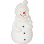 Podświetlany Bałwanek LED 12.5cm – Dekoracja Świąteczna Zasilana Bateriami