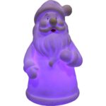 Podświetlana Figurka Mikołaja z Kolorowym Światełkiem LED, 12.5 cm - obrazek 3