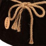 Osłona stojaka choinkowego welur brązowy Glamour - obrazek 3