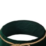 Osłona stojaka choinkowego welur zielony Glamour - obrazek 2