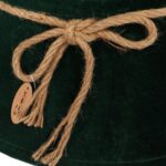 Osłona stojaka choinkowego welur zielony Glamour - obrazek 3