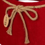 Osłona stojaka choinkowego welur czerwony Glamour - obrazek 3