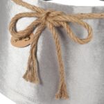 Osłona stojaka choinkowego welur srebrny Glamour - obrazek 3