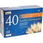 Energooszczędne Lampki Choinkowe JUMBO - 40 LED w Kształcie Świeczek, Ciepłe Białe światło, 8.9m, Zasilanie Sieciowe - obrazek 2