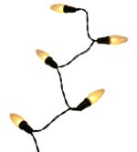 Energooszczędne Lampki Choinkowe JUMBO - 40 LED w Kształcie Świeczek, Ciepłe Białe światło, 8.9m, Zasilanie Sieciowe - obrazek 3