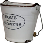 Bieliźniana Wazono-Wiaderko Ceramiczne z Przetarciami i Odpływem Wody