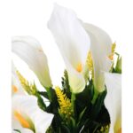 Bukiet 16 sztucznych białych kalii o wielkości 54 cm - obrazek 2