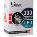 Lampki choinkowe 300 LED wewnętrzne zewnętrzne, zimny biały - obrazek 2