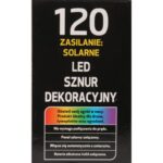 LAMPKI CHOINKOWE 120 LED SOLARY ZIMNY BIAŁY - obrazek 2