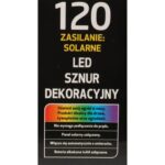 Lampki Choinkowe Solary 120 LED Multikolor do Oświetlenia Ogrodowego - obrazek 2
