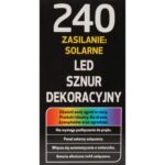 LAMPKI CHOINKOWE 240 LED SOLARY ZIMNY BIAŁY - obrazek 2