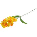 GAŁĄZKA Z 9 KWIATAMI NARCYZA 70 CM ŻÓŁTA - obrazek 3