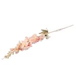 Ostróżka podwójna gałązka w kolorze jasnego różu z omszałymi liśćmi, 80 cm. - obrazek 3