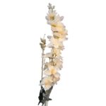 Ostróżka Kremowa Dekoracyjna na Gałązce Podwójnej 80 cm - obrazek 2