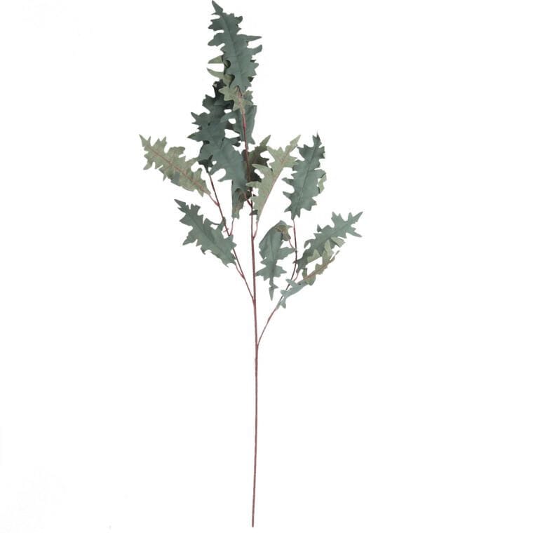 317025SZ GAŁĄZKA LIŚCI DĘBU BŁOTNEGO 100 CM SZARA - obrazek 1