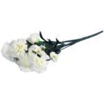 Bukiet GOŹDZIKÓW 42 cm  BIAŁY - obrazek 3