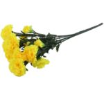 Bukiet GOŹDZIKÓW 42 cm ŻÓŁTY - obrazek 3