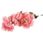 Sztuczna Gałązka z 3 Różowymi Piwoniami - Dekoracja o Wysokości 63 cm - obrazek 3