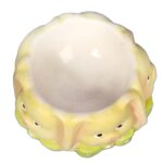 ZAJĄCZKI CERAMICZNA PODSTAWKA KIELISZEK DO JAJKA ŻÓŁTA - obrazek 2