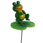 DEKORACJA OGRODOWA ŻABKA RUCHOMA PIK DO WBIJANIA - obrazek 3