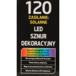 LAMPKI CHOINKOWE 120 LED-SOLARY CIEPŁY BIAŁY - obrazek 2