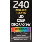 Solarne Lampki Choinkowe LED - 240 Światełek Koloru Ciepłego Białego - obrazek 2