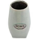 Wazon ceramiczny o wysokości 18 cm w stylu vintage w kolorze miętowym Home - obrazek 2