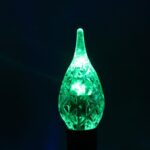 Lampki Choinkowe z Multikolorowymi LED Świeczkami na Zielonym Przewodzie, 40 sztuk, Zasilanie Sieciowe, z 8 Funkcyjnym Programatorem - obrazek 3