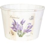 Osłonka Dekoracyjna Lawenda - Wiaderko Białe