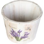Osłonka Dekoracyjna Lawenda w Wiaderku Białym - obrazek 2
