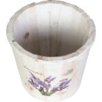 Dekoracyjne Wiaderko Lawendowe Białe 16 cm - obrazek 2