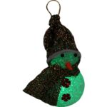 Podświetlany Bałwanek LED z Zmieniającymi się Kolorami, 12.5cm, Biały, Zasilany Bateriami - obrazek 2