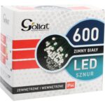 Lampki Choinkowe Łańcuch LED 600 sztuk Zewnętrzne Zimny Biały 30m IP44 Sieciowe - obrazek 2